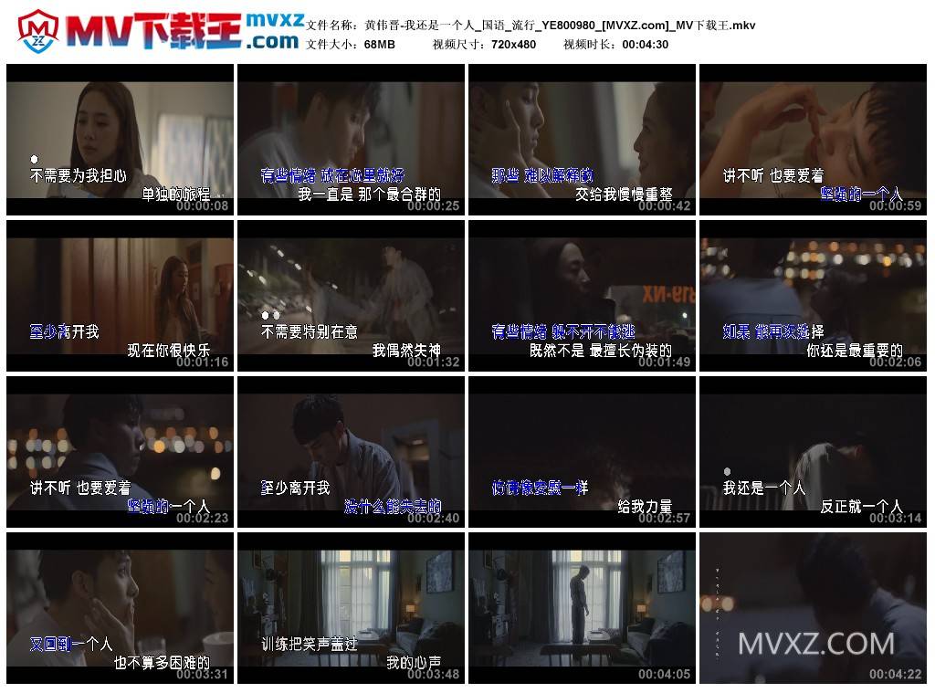 黄伟晋-我还是一个人_国语_流行_YE800980